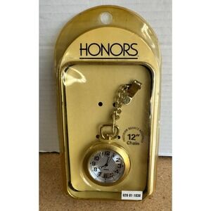 VTG NOS Honors Pocket Watch Style 75-098 Japan Movement